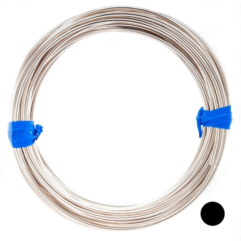 Craft Wire 24 Gauge, 925 Sterling Silver Wire (Round) Half Hard Made in USA - 5FT by CRAFT WIRE - Image 1